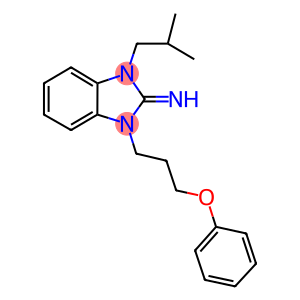 1-isobutyl-3-(3-phenoxypropyl)-1,3-dihydro-2H-benzimidazol-2-imine