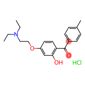 [4-[2-(diethylamino)ethoxy]-2-hydroxyphenyl] (4-methylphenyl) ketone hydrochloride