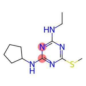 N-cyclopentyl-N'-ethyl-6-(methylthio)-1,3,5-triazine-2,4-diamine
