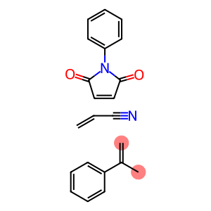 2-丙烯腈与(1-甲基乙烯基)苯和1-苯基-1H-吡咯-2,5-二酮的聚合物(9CL)
