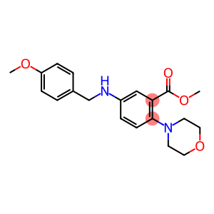 methyl 5-[(4-methoxybenzyl)amino]-2-(4-morpholinyl)benzoate