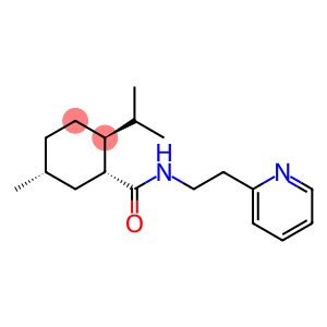 Cyclohexanecarboxamide, 5-methyl-2-(1-methylethyl)-N-[2-(2-pyridinyl)ethyl]-, (1R,2S,5R)-rel-