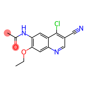 4-chloro-3-cyano-7-ethoxy-6-N-acetylquinoline