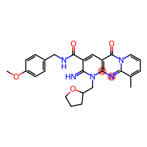 2-imino-N-(4-methoxybenzyl)-10-methyl-5-oxo-1-(tetrahydro-2-furanylmethyl)-1,5-dihydro-2H-dipyrido[1,2-a:2,3-d]pyrimidine-3-carboxamide