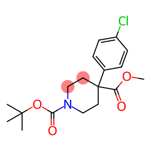 1-BOC-4-(4-CHLOROPHENYL)-4-PIPERIDINEDICARBOXYLIC ACID METHYL ESTER
