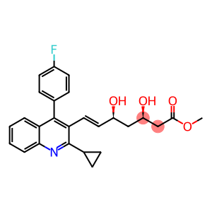 Methyl (3R,5S,6E)-7-[2-cyclopropyl-4-(4-fluorophenyl)-3-quinolinyl]-3,5-dihydroxy-6-heptenoate