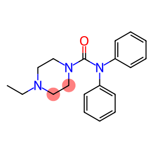4-ethyl-N,N-diphenylpiperazine-1-carboxamide
