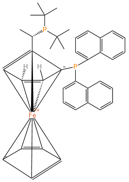 (S)-1-{(RP)-2-[二(1-萘基)膦]二茂铁基}乙基-二叔丁基膦