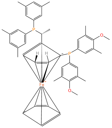 [2-[(1S)-1-bis(3,5-dimethylphenyl)phosphanylethyl]cyclopentyl]-bis(4-methoxy-3,5-dimethylphenyl)phosphane