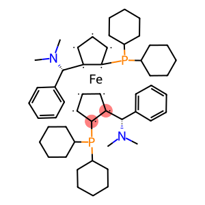 (RP,RμP)-1,1μ-Bis(dicyclohexylphosphino)-2,2μ-bis[(S)-α-(dimethylamino)benzyl]ferrocene