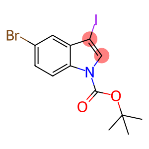 5-Bromo-3-iodo-1H-indole, N-BOC protected
