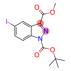 1H-Indazole-1,3-dicarboxylic acid, 5-iodo-, 1-(1,1-diMethylethyl) 3-Methyl ester