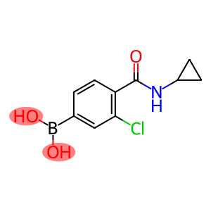 3-Chloro-4-(cyclopropylcarbamoyl)benzeneboronic acid