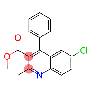 3-Quinolinecarboxylic acid, 6-chloro-2-methyl-4-phenyl-, methyl ester