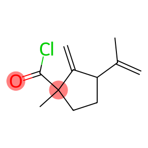 Cyclopentanecarbonyl chloride, 1-methyl-2-methylene-3-(1-methylethenyl)- (9CI)