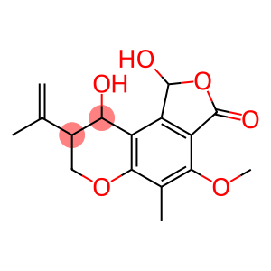 1,7,8,9-Tetrahydro-1,9-dihydroxy-4-methoxy-5-methyl-8-(1-methylethenyl)-3H-furo[3,4-f][1]benzopyran-3-one