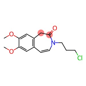 7,8-Dimethoxy-3-(3-chloropropyl)-1,3-dihydro-2H-3-benzazepin-2-one