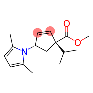 methyl (1S,4S)-4-(2,5-dimethyl-1H-pyrrol-1-yl)-1-isopropylcyclopent-2-ene-1-carboxylate