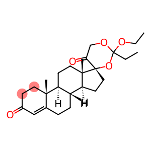 Pregn-4-ene-3,20-dione, 17,21-[(1-ethoxypropylidene)bis(oxy)]- (9CI)