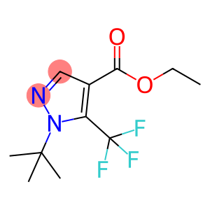 1H-Pyrazole-4-carboxylic acid, 1-(1,1-dimethylethyl)-5-(trifluoromethyl)-, ethyl ester