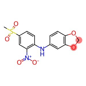 N-(4-甲磺酰基-2-硝基苯基)-2H-1,3-苯并二氧戊环-5-胺