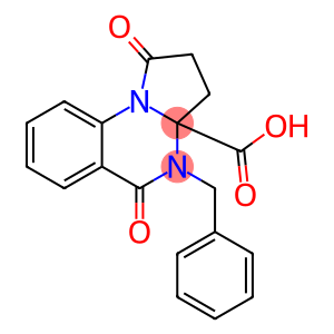2,3,4,5-Tetrahydro-1,5-dioxo-4-(benzyl)-pyrrolo[1,2-a]quinazolin-3a(1H)-carboxylic acid