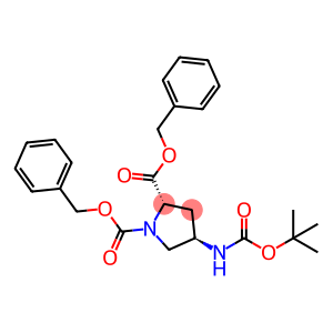 1,2-Pyrrolidinedicarboxylic acid, 4-[[(1,1-dimethylethoxy)carbonyl]amino]-, 1,2-bis(phenylmethyl) ester, (2S,4R)-