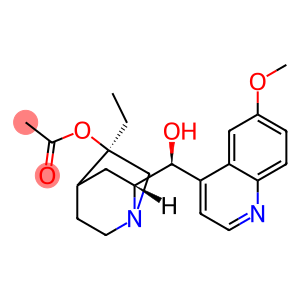 [(5R,7R)-5-ethyl-7-[(S)-hydroxy-(6-methoxyquinolin-4-yl)methyl]-1-azab icyclo[2.2.2]oct-5-yl] acetate
