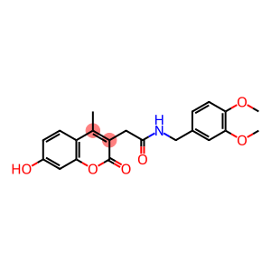 N-[(3,4-dimethoxyphenyl)methyl]-2-(7-hydroxy-4-methyl-2-oxochromen-3-yl)acetamide