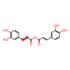 2-Propenoic acid, 3-(3,4-dihydroxyphenyl)-, anhydride with 3-(3,4-dihydroxyphenyl)-2-propenoic acid, (2E)-