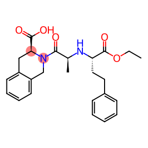 (3S)-2-[(2S)-2-[[(1S)-1-(ethoxycarbonyl)-3-phenylpropyl]amino]-1-oxopropyl]-1,2,3,4-tetrahydro-3-Isoquinolinecarboxylic acid