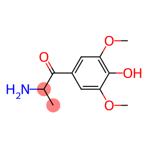 1-Propanone,  2-amino-1-(4-hydroxy-3,5-dimethoxyphenyl)-