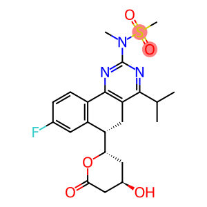 N-[(6S)-8-Fluoro-5,6-dihydro-4-(1-Methylethyl)-6-[(2S,4R)-tetrahydro-4-hydroxy-6-oxo-2H-pyran-2-yl]benzo[h]quinazolin-2-yl]-N-MethylMethanesulfonaMide