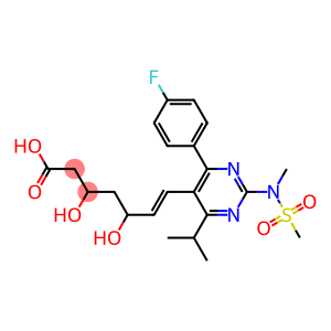 Benzo[h]quinazoline-6-pentanoic acid, 8-fluoro-5,6-dihydro-β,δ-dihydroxy-4-(1-methylethyl)-2-[methyl(methylsulfonyl)amino]-, (βR,δS,6R)-