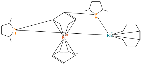 1,1Bis((2S,5S)-2,5-dimethylphospholano)ferrocene(cyclooctadiene)rhodium(I) tetrafluoroborate