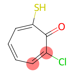 2,4,6-Cycloheptatrien-1-one,  2-chloro-7-mercapto-