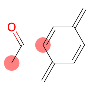 Ethanone, 1-[3,6-bis(methylene)-1,4-cyclohexadien-1-yl]- (9CI)