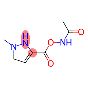 -delta-3-5-Pyrazolinecarboxylic  acid,  5-acetamido-,  methyl  ester  (3CI)