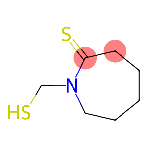 2H-Azepine-2-thione,  hexahydro-1-(mercaptomethyl)-