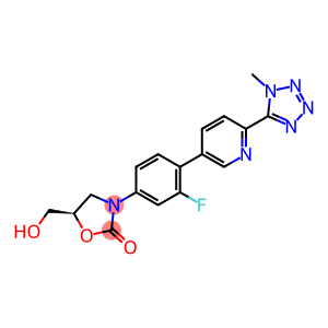 (R)-3-(3-fluoro-4-(6-(1-methyl-1H-tetrazol-5-yl)pyridin-3-yl) phenyl)-5-(hydroxymethyl)oxazolidin-2-one