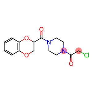 2-chloro-1-[4-(2,3-dihydro-1,4-benzodioxine-3-carbonyl)piperazin-1-yl]ethanone