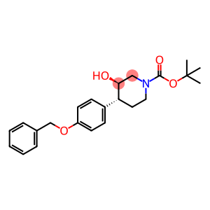 1-Piperidinecarboxylic acid, 3-hydroxy-4-[4-(phenylmethoxy)phenyl]-, 1,1-dimethylethyl ester, (3R,4R)-