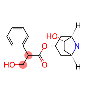 Benzeneacetic acid, α-(hydroxymethyl)-, (1R,3S,5R,6S)-6-hydroxy-8-methyl-8-azabicyclo[3.2.1]oct-3-yl ester, (αS)-rel-