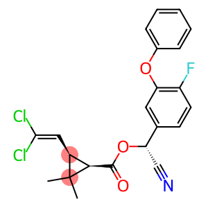 [(R)-cyano-(4-fluoro-3-phenoxy-phenyl)methyl] (1R,3R)-3-(2,2-dichloroethenyl)-2,2-dimethyl-cyclopropane-1-carboxylate