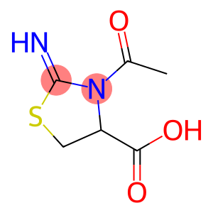 4-Thiazolidinecarboxylic  acid,  3-acetyl-2-imino-