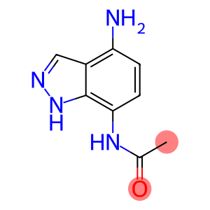 Indazole,  7-acetamido-4-amino-  (5CI)