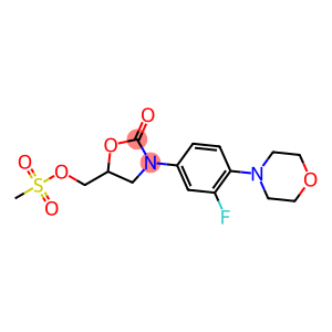 2-Oxazolidinone, 3-[3-fluoro-4-(4-morpholinyl)phenyl]-5-[[(methylsulfonyl)oxy]methyl]-