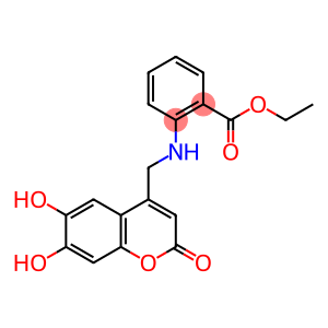 ethyl 2-{[(6,7-dihydroxy-2-oxo-2H-chromen-4-yl)methyl]amino}benzoate