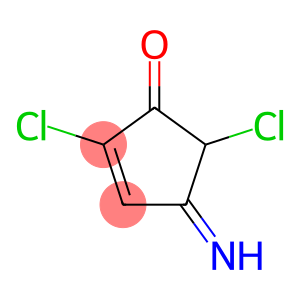 2-Cyclopenten-1-one,  2,5-dichloro-4-imino-