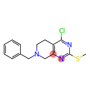 7-benzyl-4-chloro-2-(methylthio)-5,6,7,8-tetrahydropyrido[3,4-d]pyrimidine